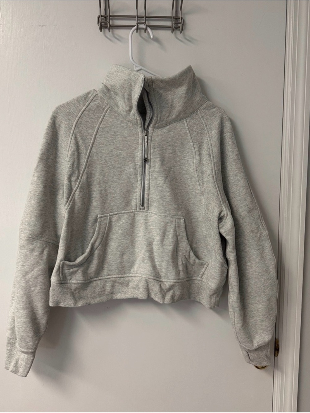 lululemon athletica Scuba 1/4 zip Light Gray Pullover